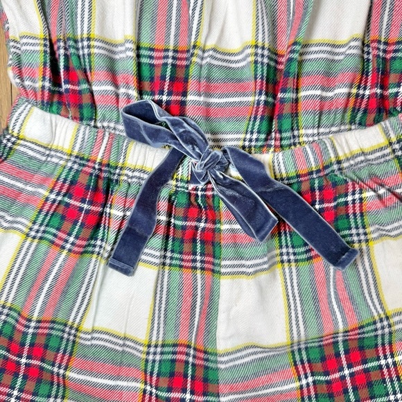 Aerie Women’s Plaid Red and Green Flannel Ruffled Pajama Romper Size Small - Picture 5 of 14